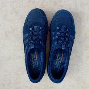 Sketchers Navy Blue Slip-On Casual Sneakers Size 7